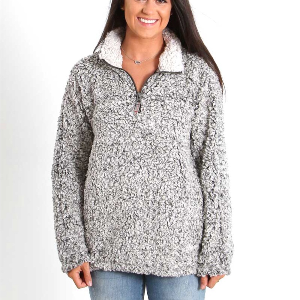 True Grit Pullover - Frosty Tipped 1/4 zip
